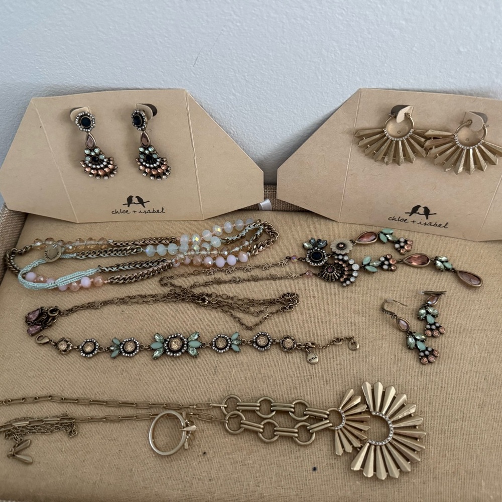 Chloe + Isabel Gold and Pastel Jewelry Collection